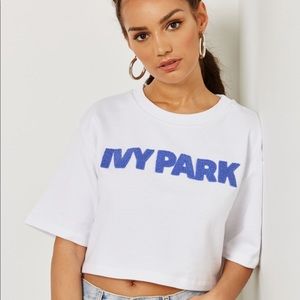 Ivy Park Logo Wrap Back Crop Top